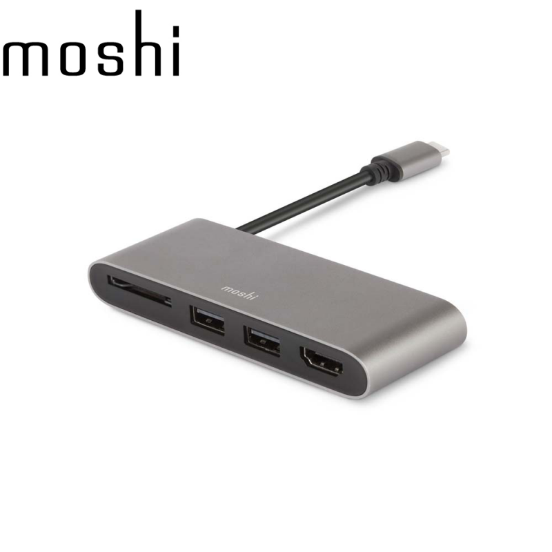 MOSHI USB-C Multimedia Adapter-GREY