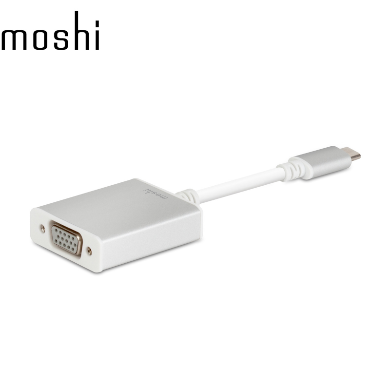 MOSHI USB-C to VGA Adapter-SILVER