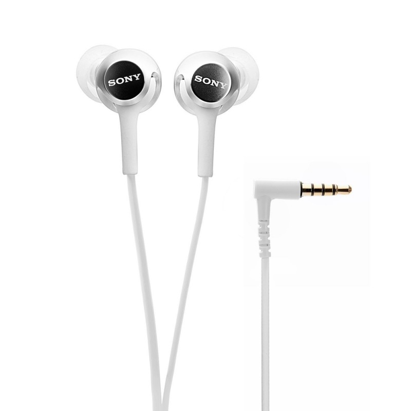 Sony MDR-EX155 In-Ear Headphones-White / Black
