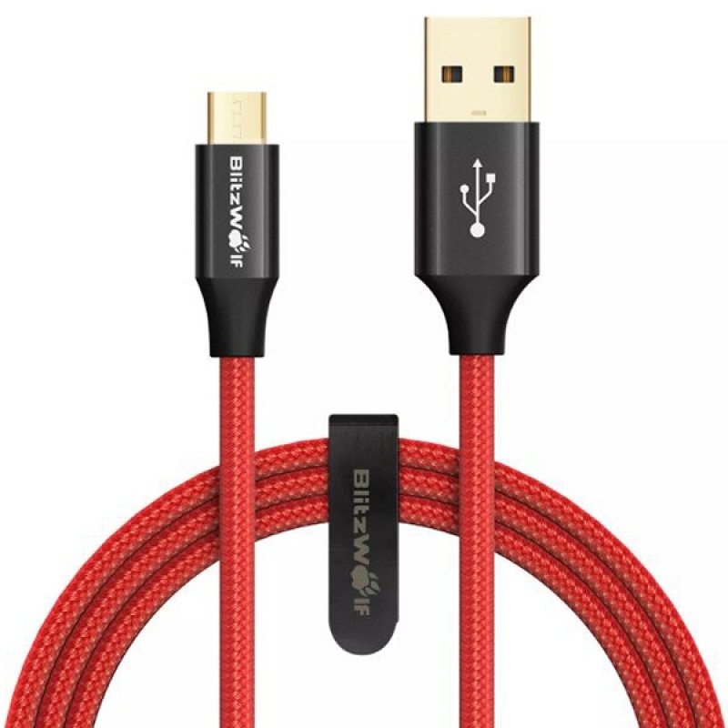Blitzwolf Micro-usb Braided Cable BW-MC8 (Red 1.8m/6ft)