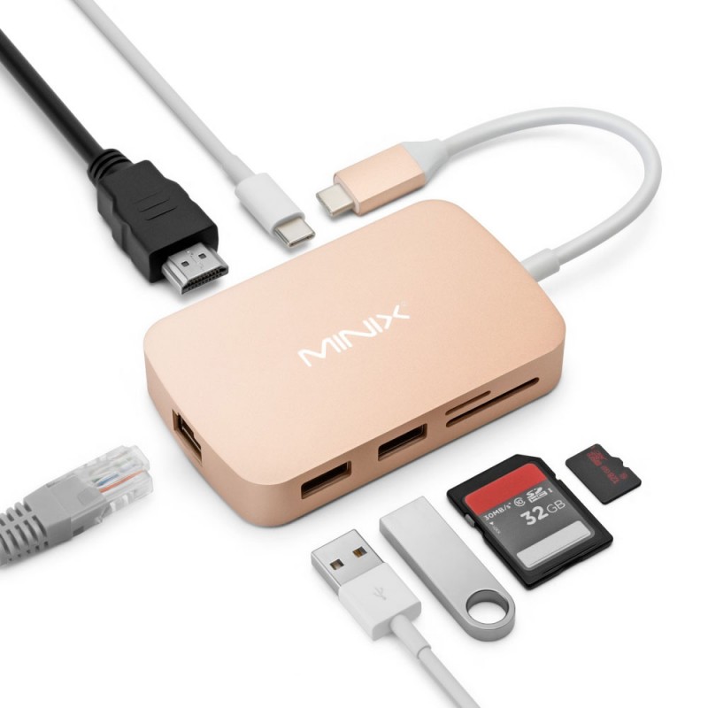 MINIX NEO-C-H USB-C Type C Multiport Adapter