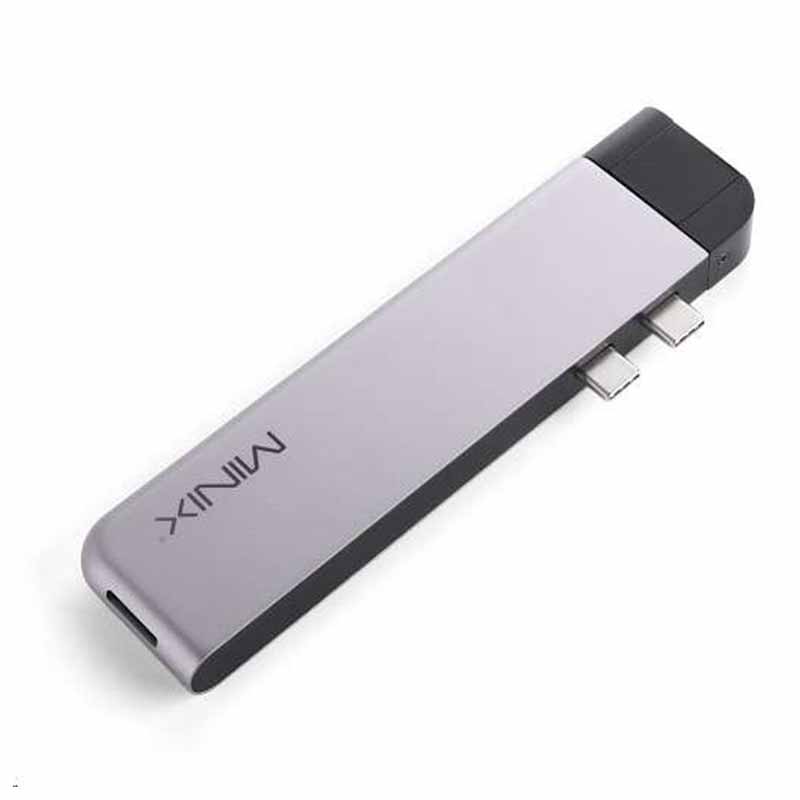 MINIX NEO C-DH GR Minix USB-C Multiport Adapter for MacBook Air/Pro – Grey