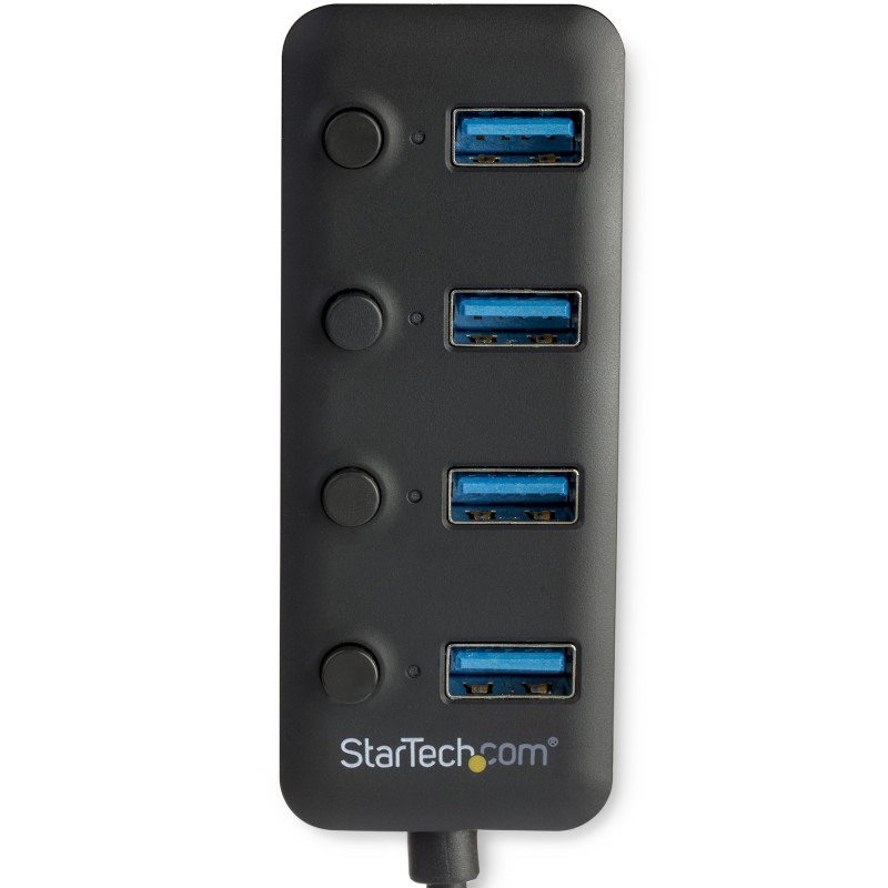 ONTEN 5301 USB 3.0 with 4 HUB (Plastic with switch). (BLACK)