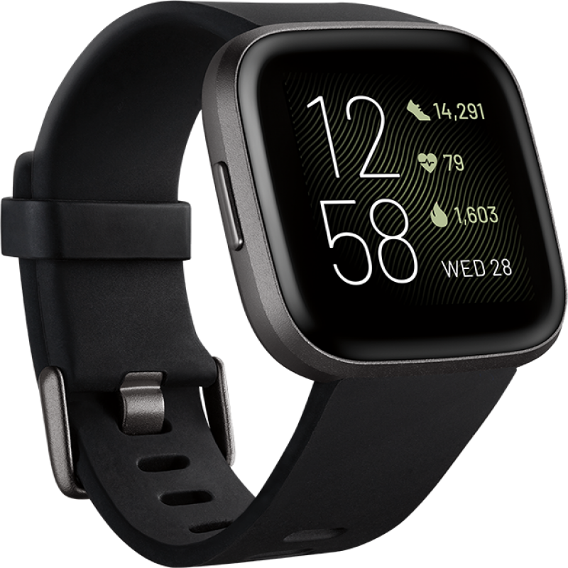Fitbit Versa 2 Health & Fitness Smartwatch – (Black)
