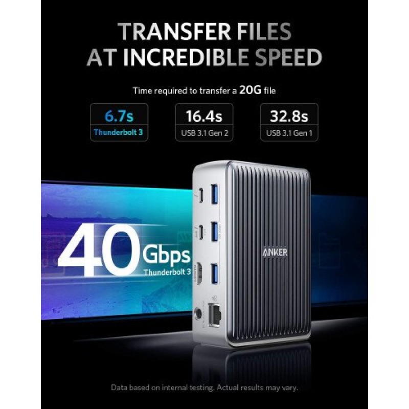 Buy Anker 577 Thunderbolt Docking Station (13in1, Thunderbolt 3) PakistanLaraibNow