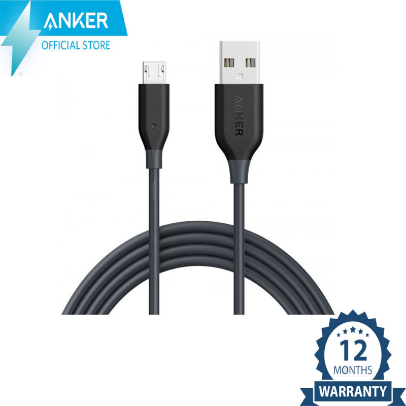 Anker PowerLine Micro USB - 6ft - GREY