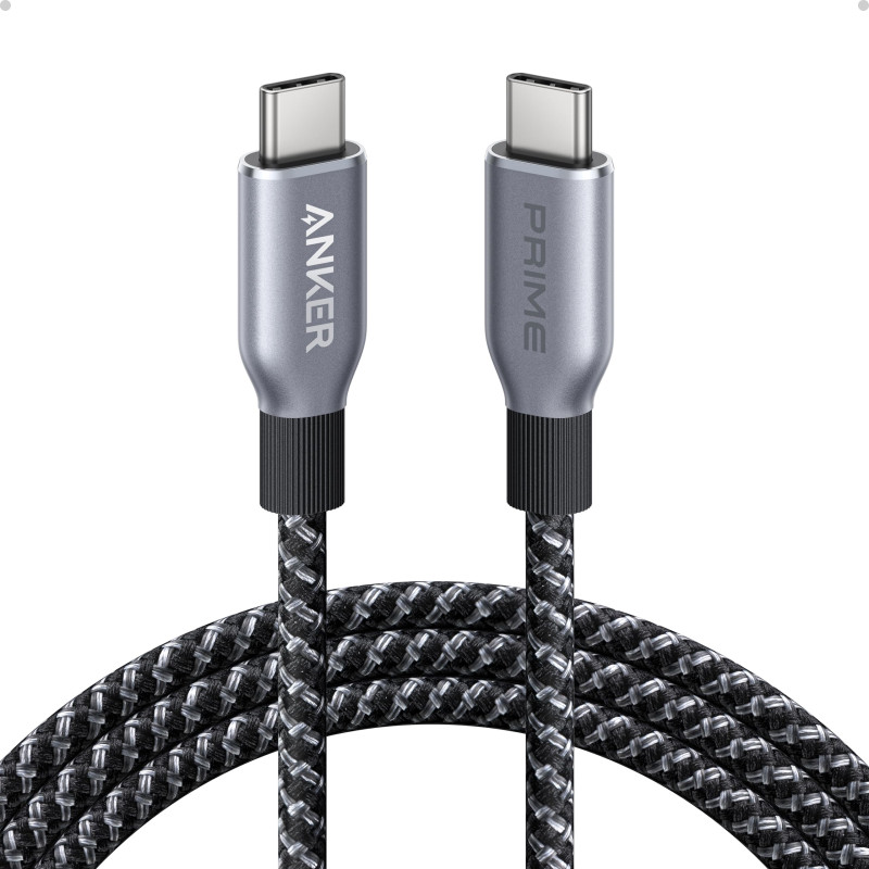 Anker USB-C to USB-C Cable (240W, Upcycled-Braided) - 6ft
