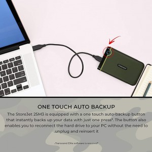 Transcend 2TB USB 3.1 GEN 1 StoreJet 25M3 Portable Hard Drive