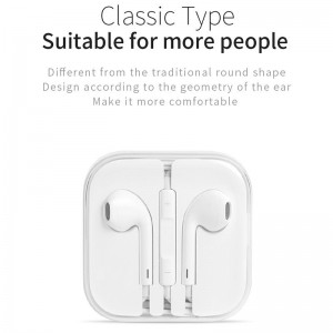 JOYROOM JR-EP1 1.2m 3.5mm Plug Wire Control In-Ear Earphone