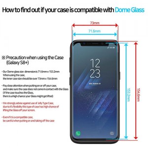 Galaxy S8 PLUS Whitestone Dome Glass Tempered Glass Screen protector with UV