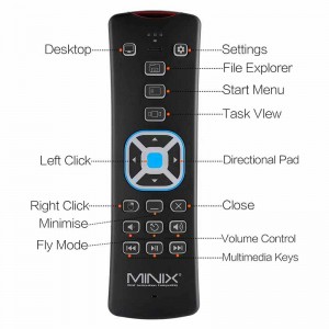 Minix W2 Wireless 2.4GHz Windows Remote with Voice Input Backlit Air Remote Control